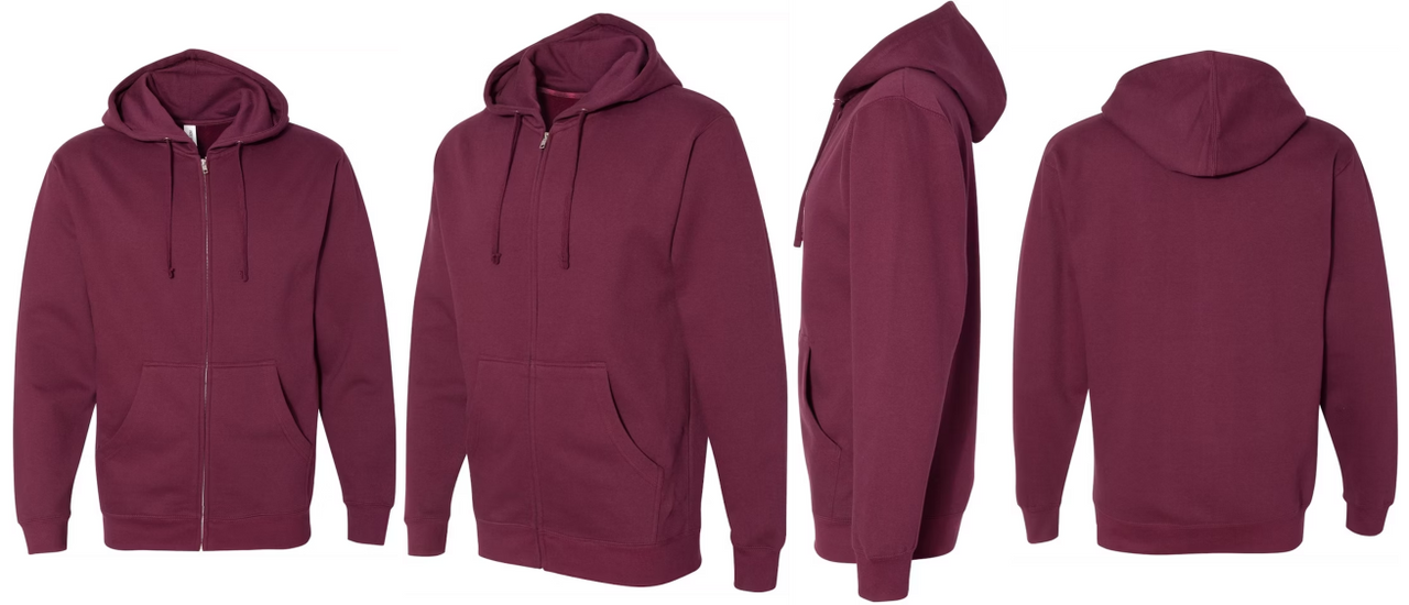 Midweight Zip Hoodie